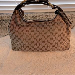 Auth Gucci Horsebit Hobo Small